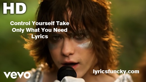 Control Yourself Take Only What You Need Lyrics